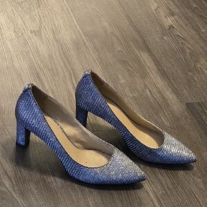 Michael Kors Shimmering Silver Heels